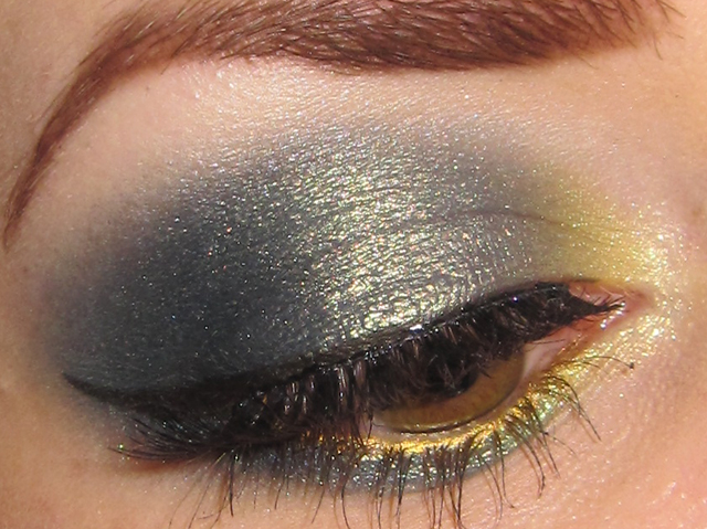 Eye Makeup Green And Gold Glitter Is My Crack Gold Green And Teal Eye Makeup Look