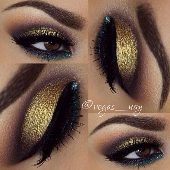 Eye Makeup Green And Gold Green Gold Makeup Ideas For Inspiration