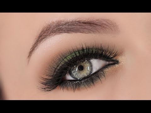 Eye Makeup Green And Gold Green Gold Smokey Eye Makeup Tutorial Youtube