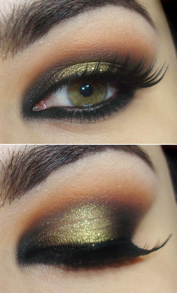 Eye Makeup Green And Gold How To Do A Smokey Eye Makeup For Green Eyes Stylewile