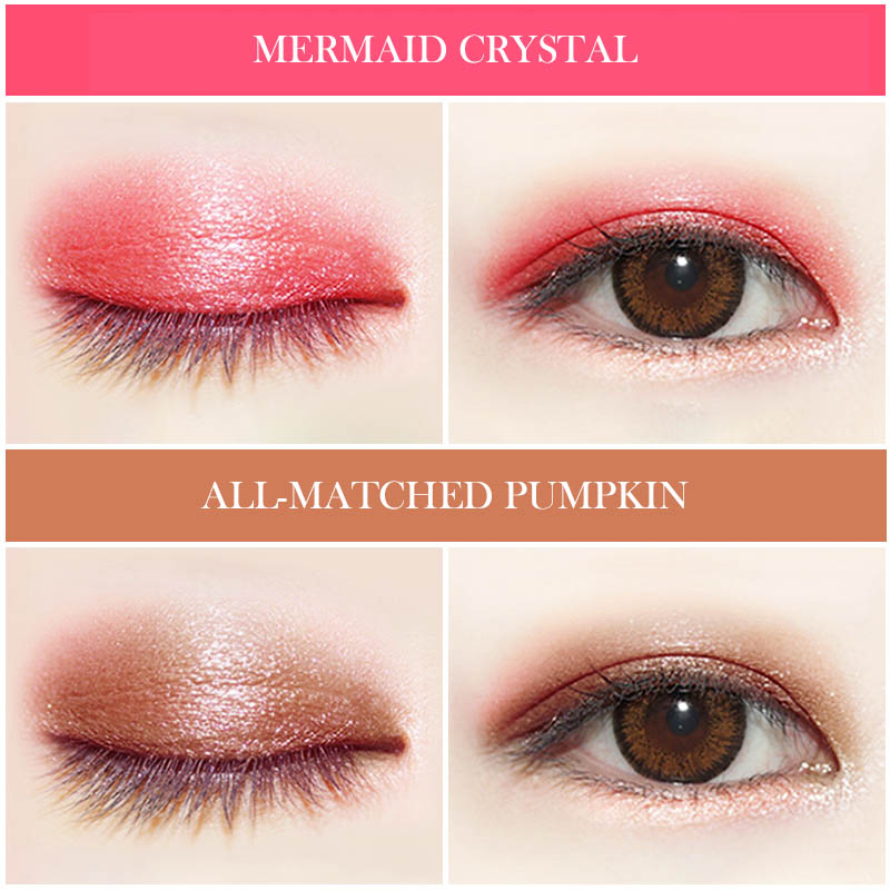 Eye Makeup Korean Style Gecomo 4 Colors Of Natural And Glitter Eyeshadow Palette Makeup