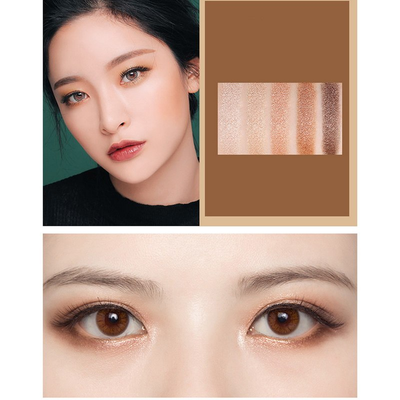 Eye Makeup Korean Style Novo 5 Colors Pressed Eyeshadow Palette Korean Style Makeup