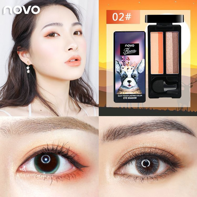 Eye Makeup Korean Style Novo Korean Style Cosmetics New Fashion Lazy Eyeshadow Matte Shimmer