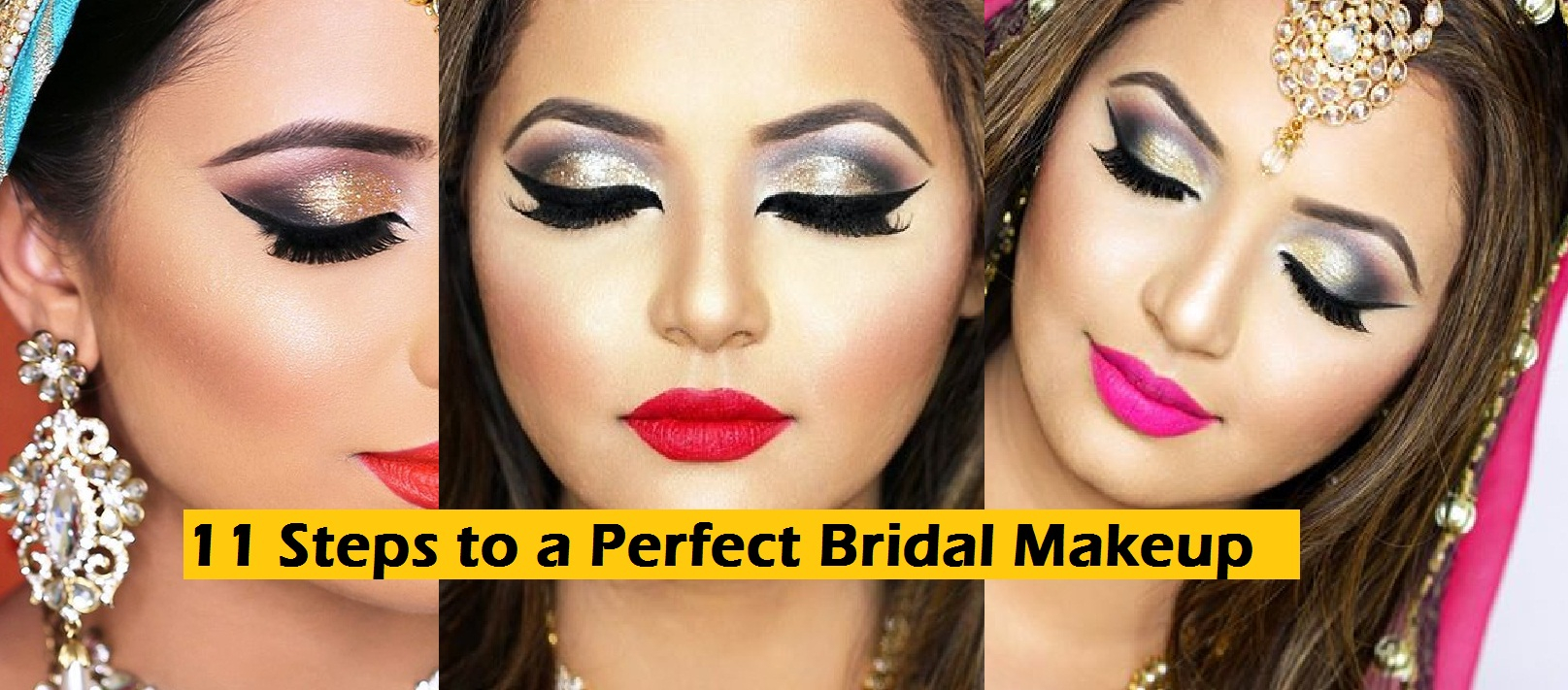 Eye Makeup Procedure 11 Steps To Perfect Bridal Wedding Makeup Tutorial