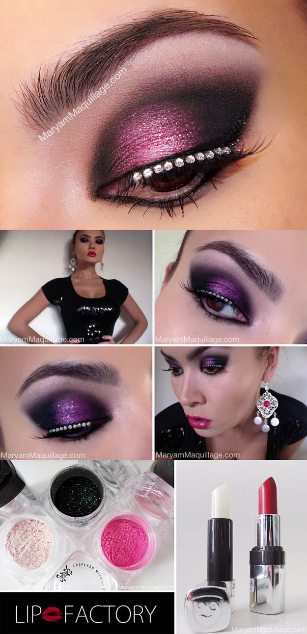 Eye Makeup Purple And Silver 35 Glitter Eye Makeup Tutorials The Goddess