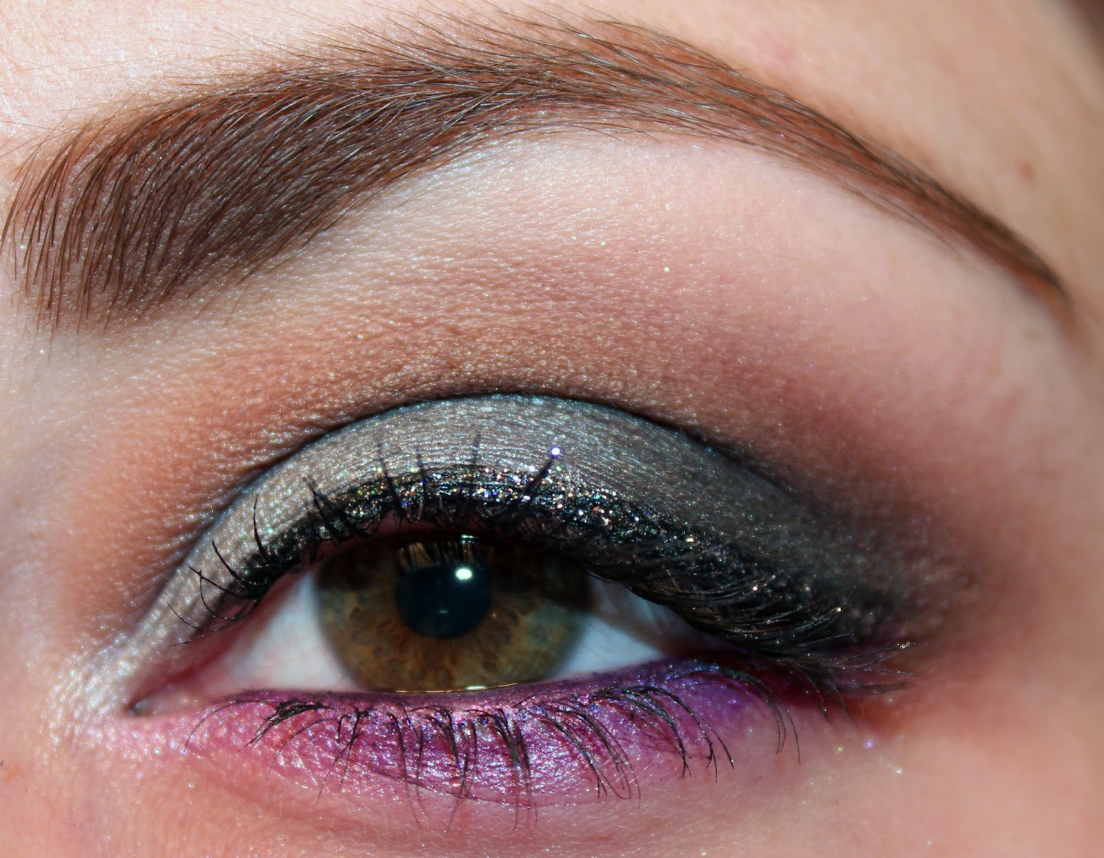 Eye Makeup Purple And Silver Luhivys Favorite Things Makeup Look Glittery Silver Smokey Eye