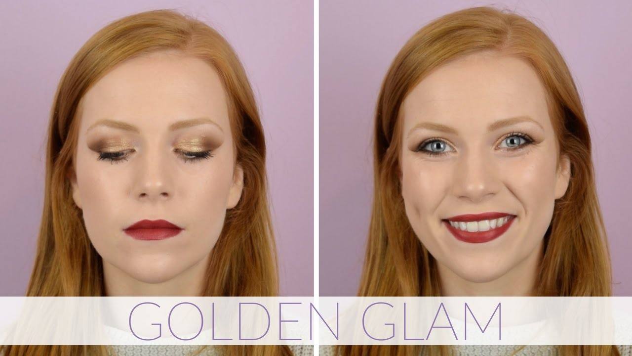 Eye Makeup Redheads Makeup For Redheads Golden Glam Gold Eye Berry Lip Makeup