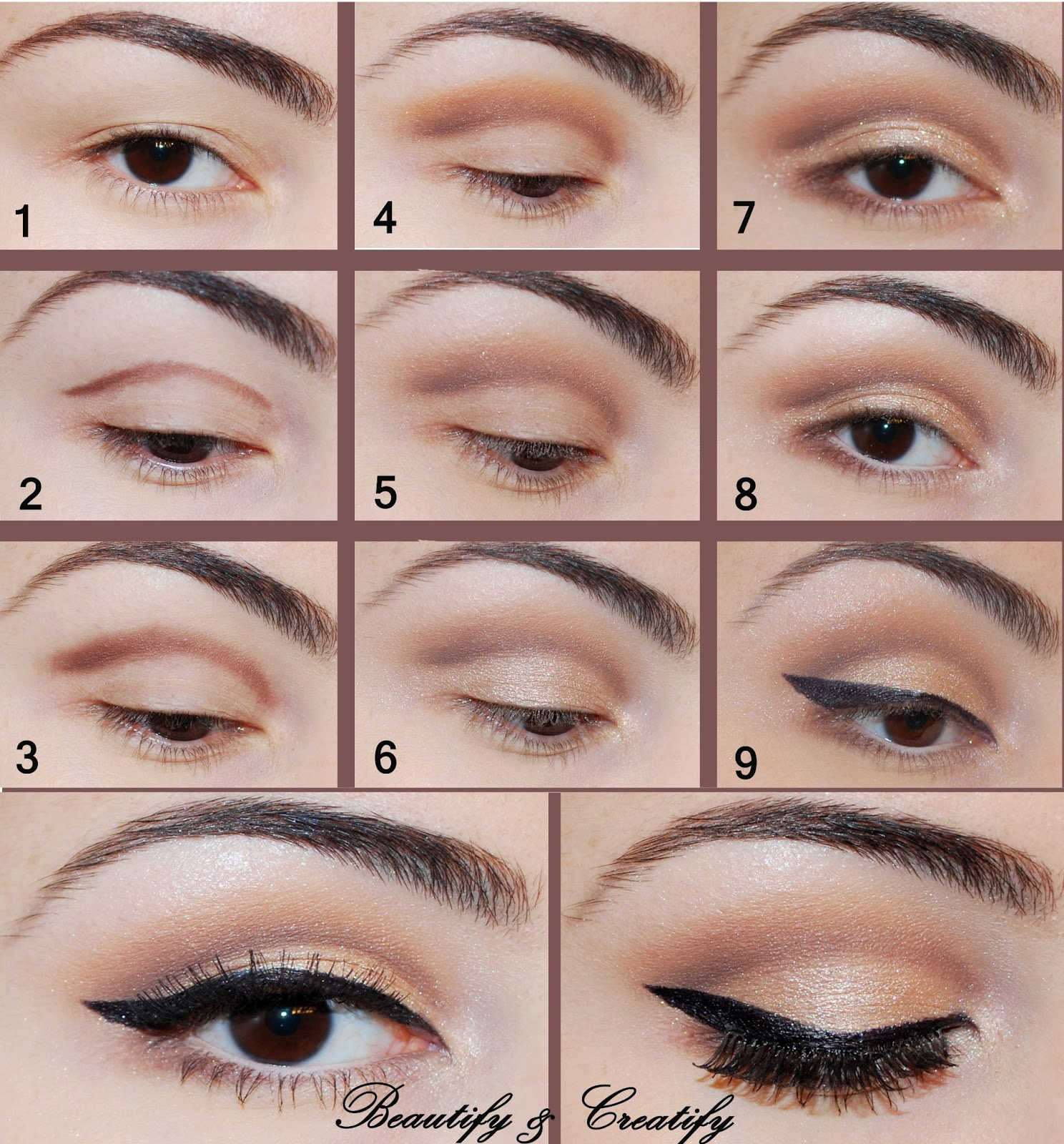 Eye Makeup Step By Step 16 Easy Step Step Eyeshadow Tutorials For Beginners Crazyforus