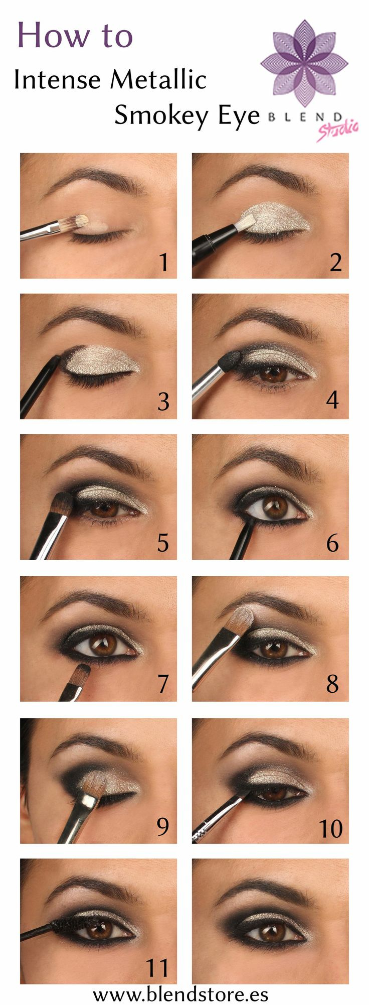 Eye Makeup Step By Step Instructions With Pictures 15 Smokey Eye Tutorials Step Step Guide To Perfect Hollywood Makeup