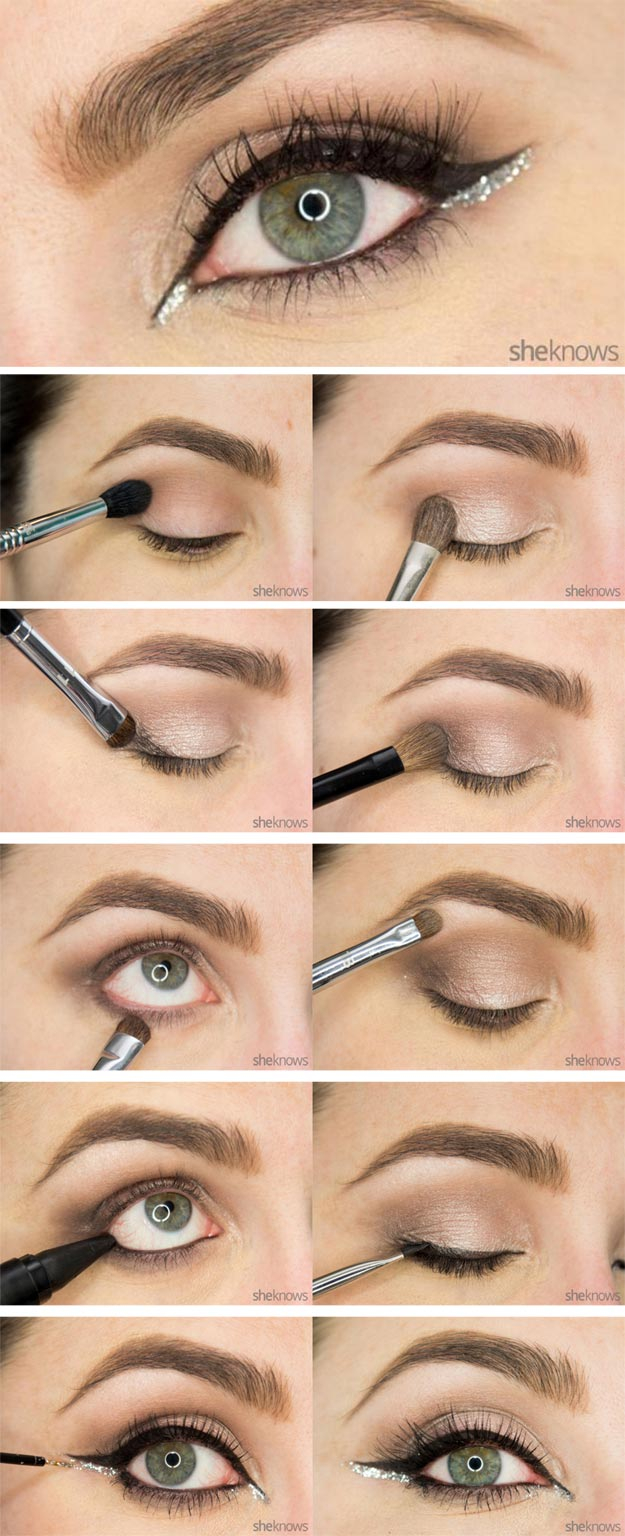 Eye Makeup Step By Step Instructions With Pictures 35 Glitter Eye Makeup Tutorials The Goddess
