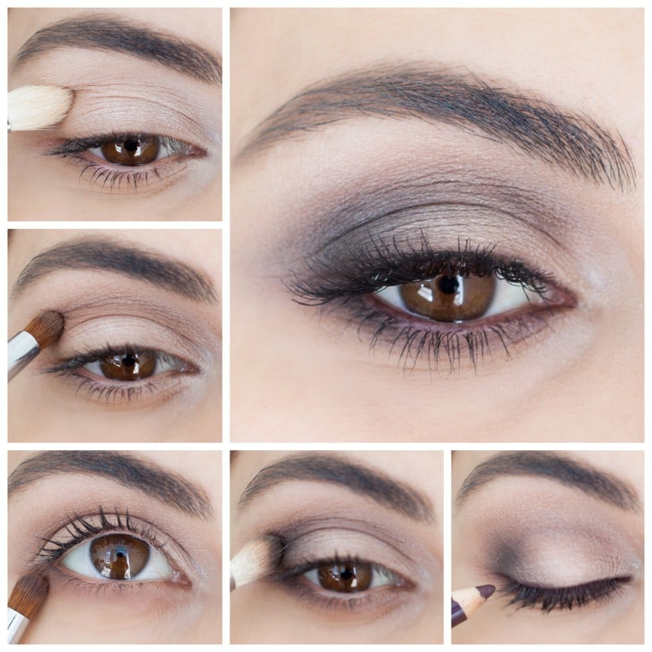 Eye Makeup Step By Step Instructions With Pictures Brown Smokey Eye Makeup Tutorial Popsugar Beauty Australia