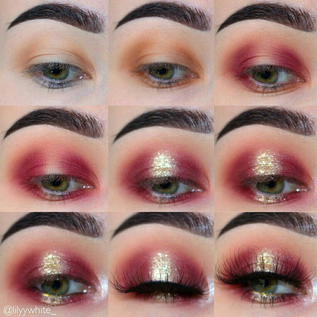 Eye Makeup Step By Step Pin Shiva S On Makeup In 2019 Makeup Eye Makeup Red Eyeshadow