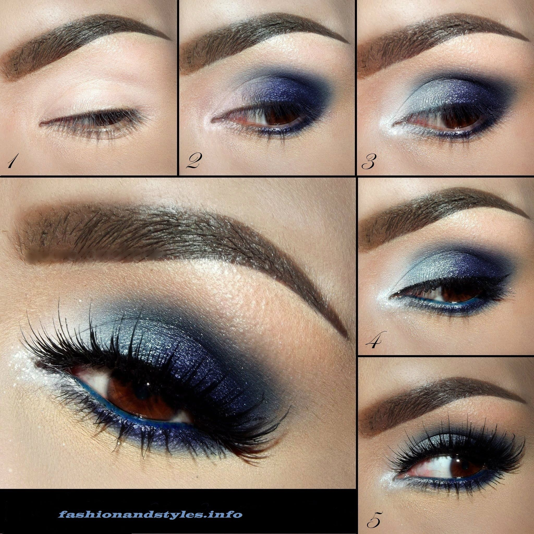 Eye Makeup Tips For Brown Eyes Amazing Blue Eye Shadow For Brown Eyes Tutorial Makeup