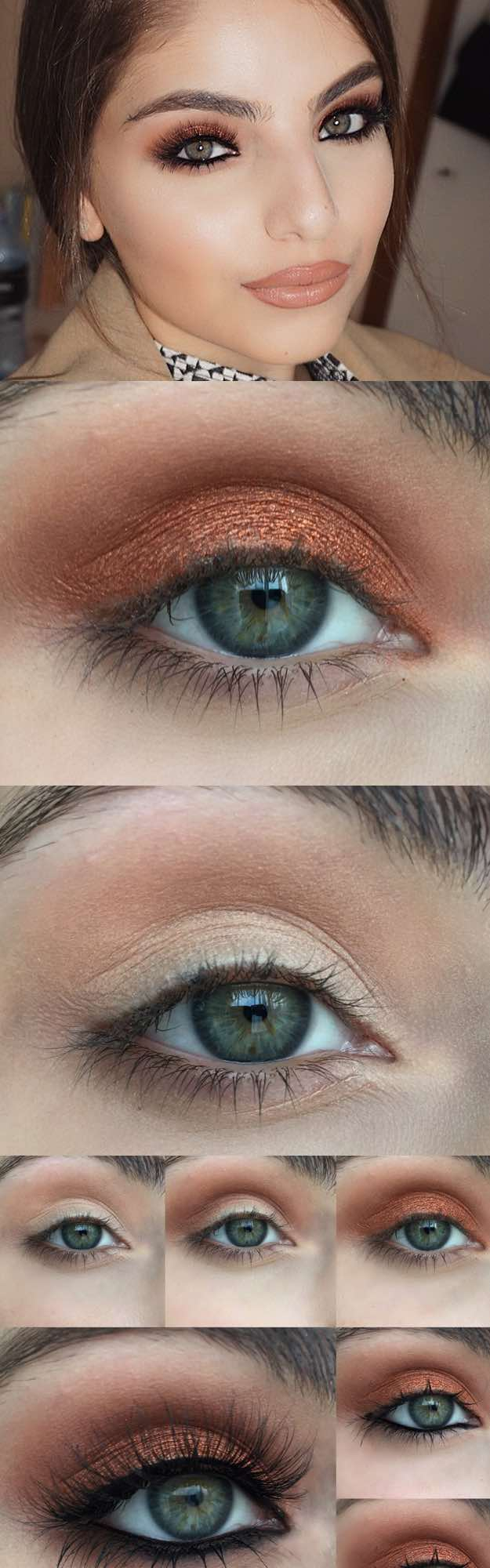 Eye Makeup Tips For Green Eyes And Brown Hair 50 Perfect Makeup Tutorials For Green Eyes The Goddess