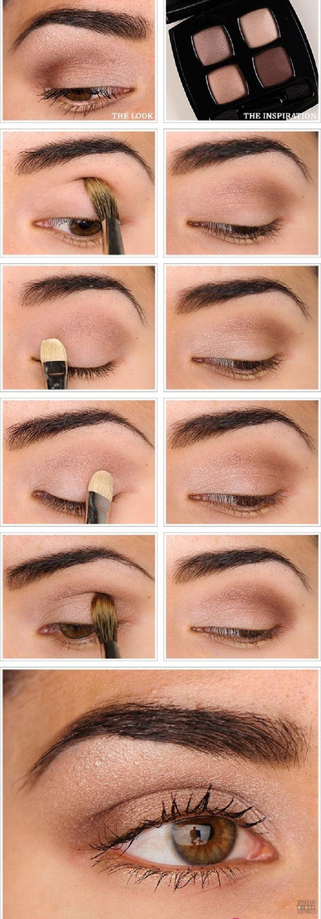 Eye Makeup Tutorial For Beginners 16 Easy Step Step Eyeshadow Tutorials For Beginners Crazyforus