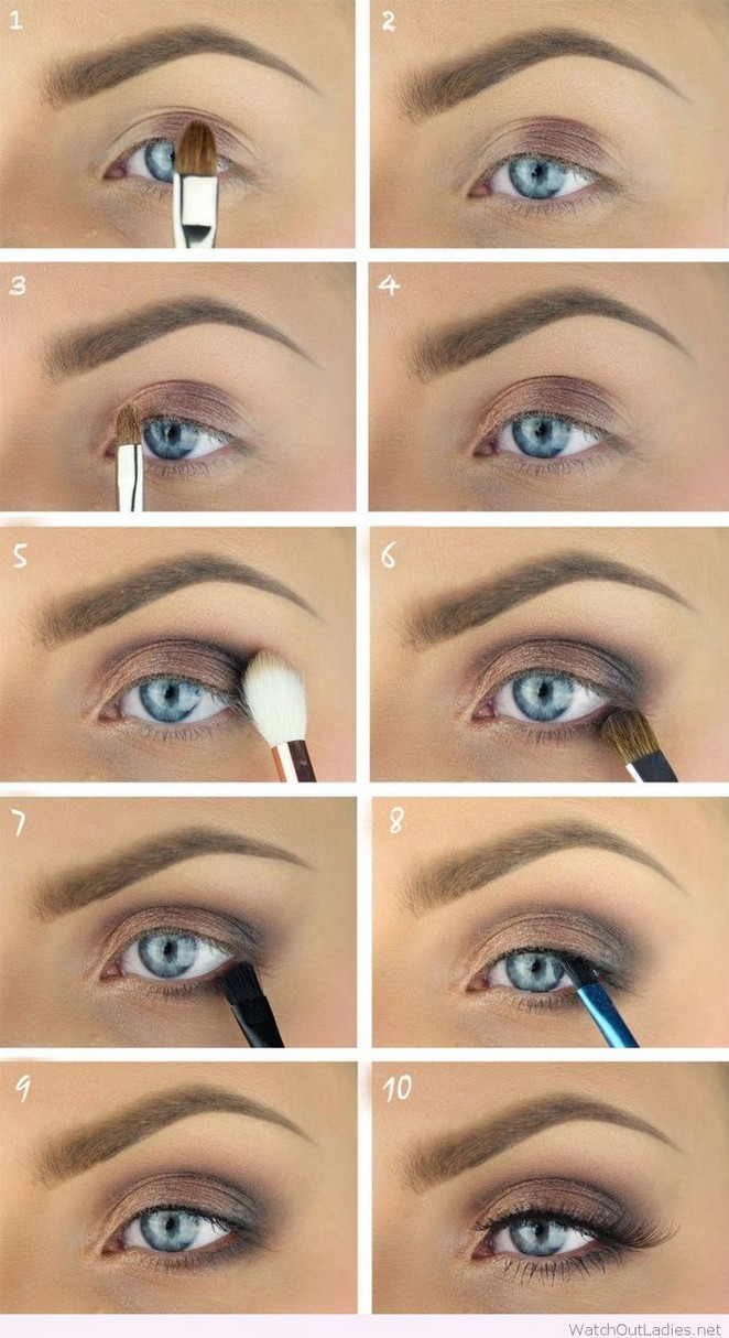Eye Makeup Tutorial For Beginners 30 Easy Step Step Smokey Eye Makeup Tutorials For Beginners 015