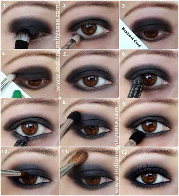 Eye Makeup Tutorial For Black Eyes 20 Easy Step Step Eyeshadow Tutorials For Beginners Her Style Code