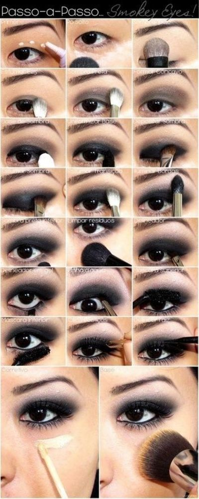 Eye Makeup Tutorial For Black Eyes Black Smoky Eye Makeup Tutorial For Asian Eyes Make Up Tips