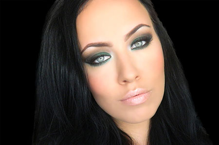 Eye Makeup Tutorial For Black Eyes Emerald Green Smokey Eye Makeup Tutorial Fashionisers