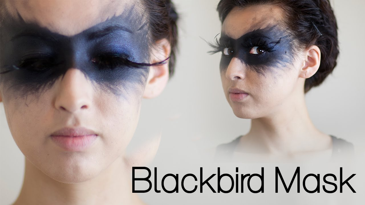 Eye Makeup Under Mask Blackbird Mask Halloween 2013 Youtube