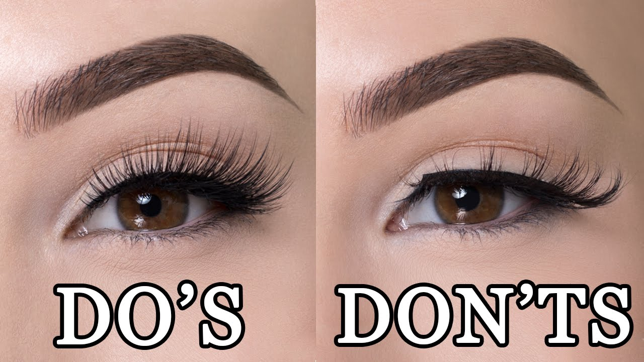 Eye Makeup With Fake Eyelashes False Lashes Dos Donts Youtube