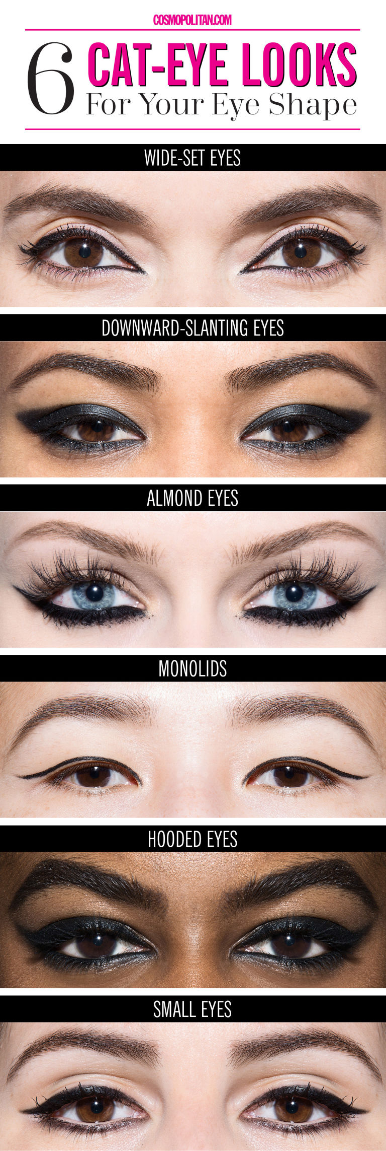 Eye Shapes For Makeup 6 Ways To Get The Perfect Cat Eye For Your Eye Shape Trend To Wear