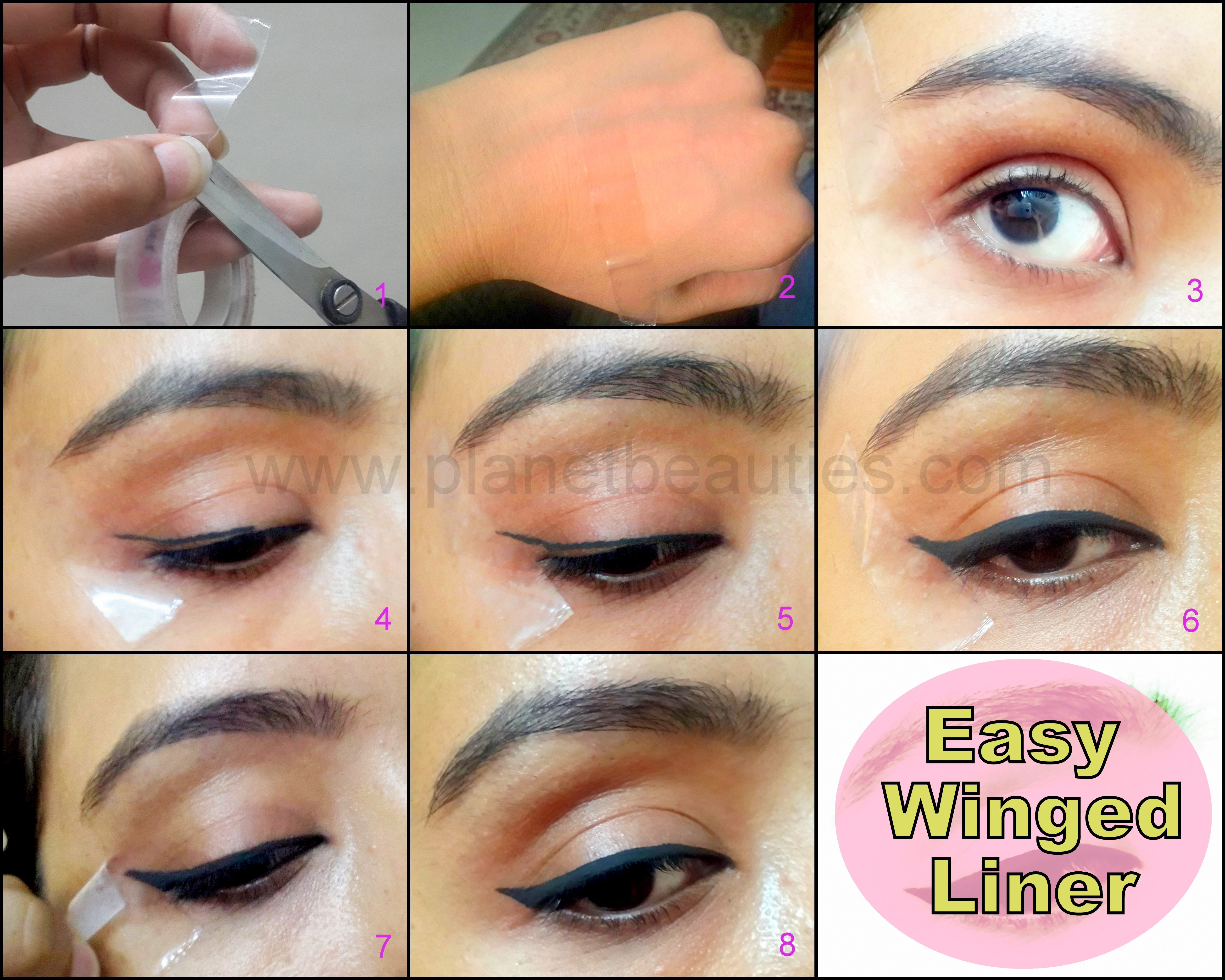 Eye Wing Makeup Tutorial Eye Makeup Tutorial Easy Winged Eyeliner Planet Beauties