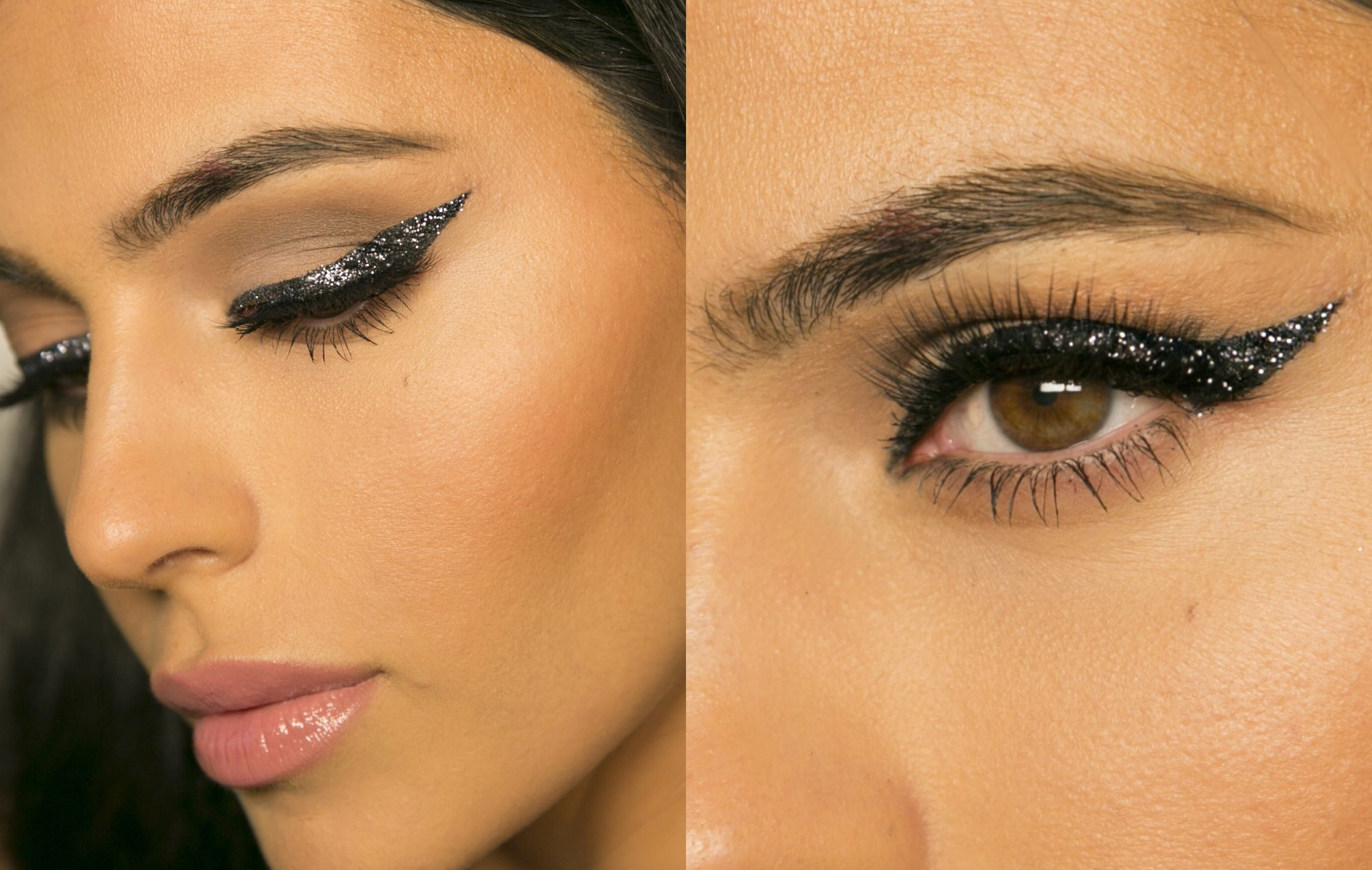 Eye Wing Makeup Tutorial Glitter Eye Makeup Tutorial Winged Eyeliner Makeup Teni Panosian