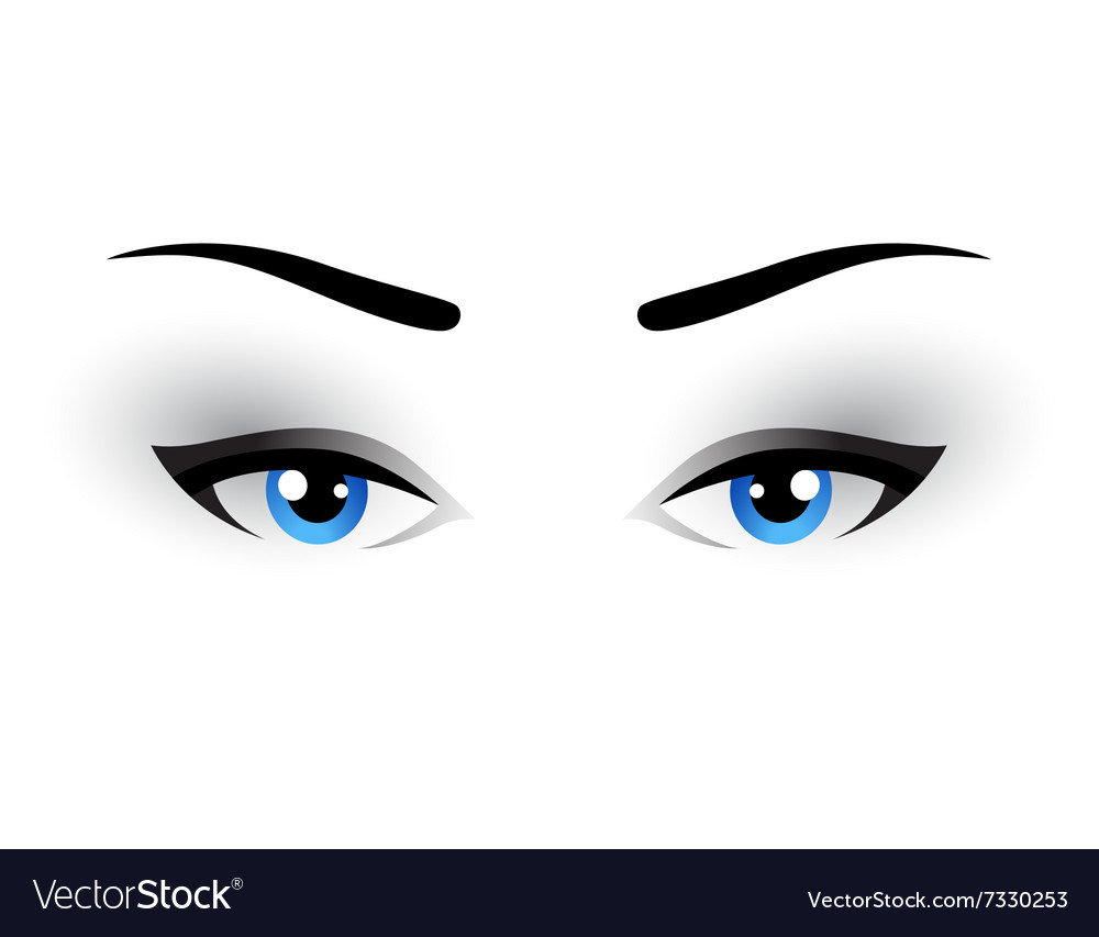 Eyes Makeup Pics Blue Woman Eyes Makeup Royalty Free Vector Image