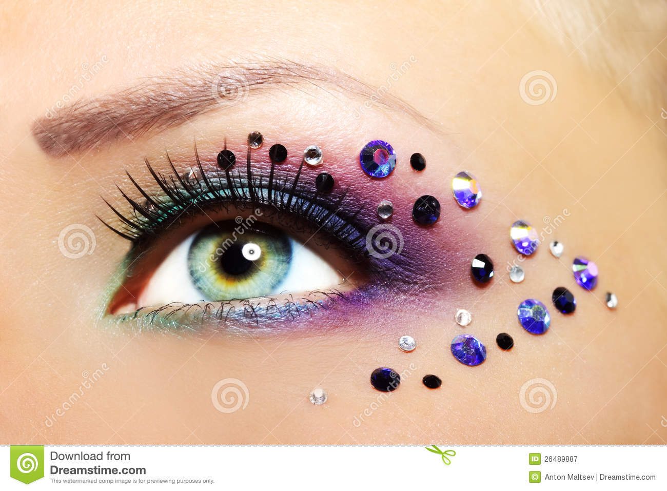 Eyes Makeup Pics Download Beautiful Eye Makeup Stock Image Image Of Glamour Creative 26489887