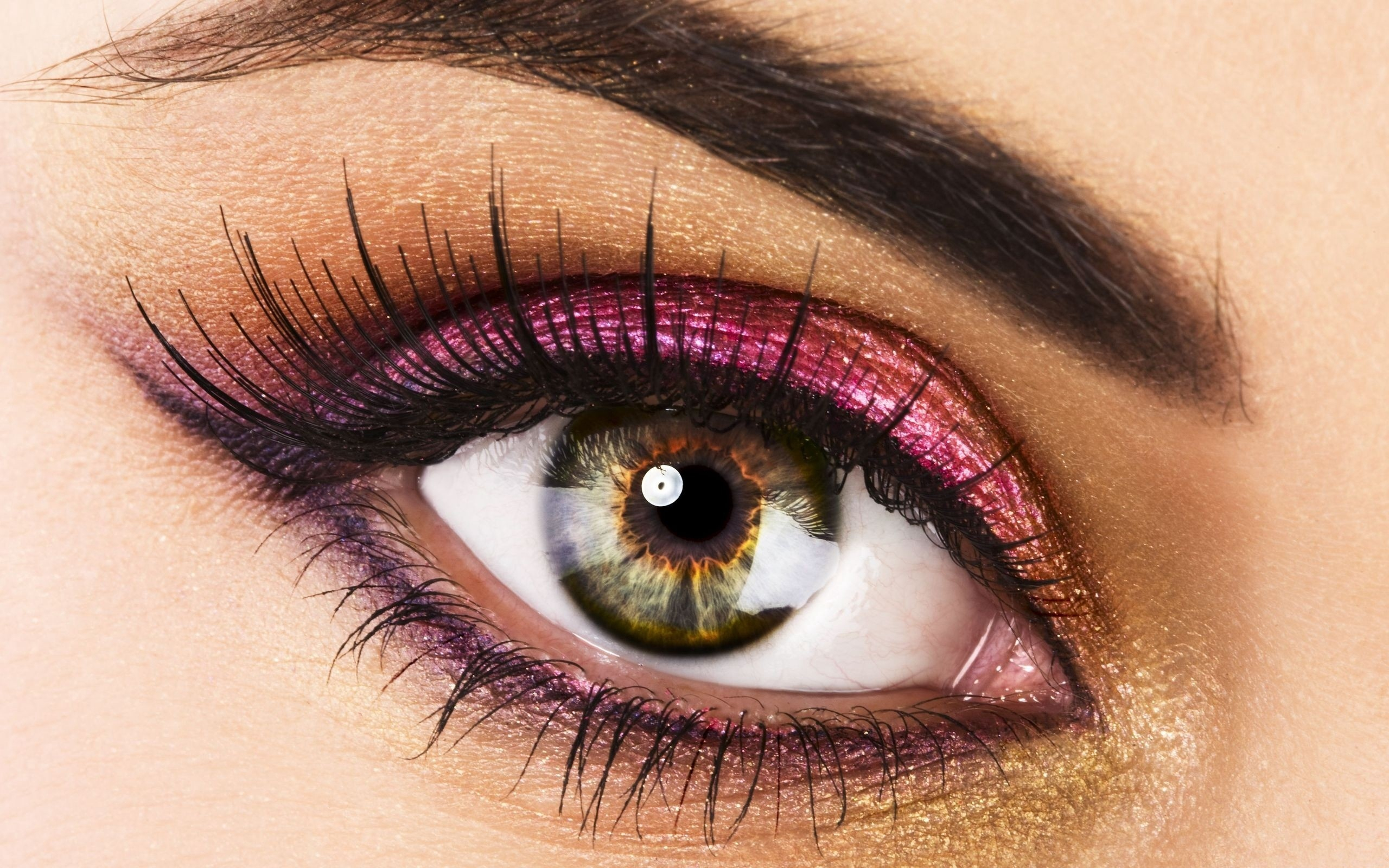 Eyes Makeup Pics Download Download Wallpaper 2560x1600 Eyes Eyelashes Makeup Eyebrows Face