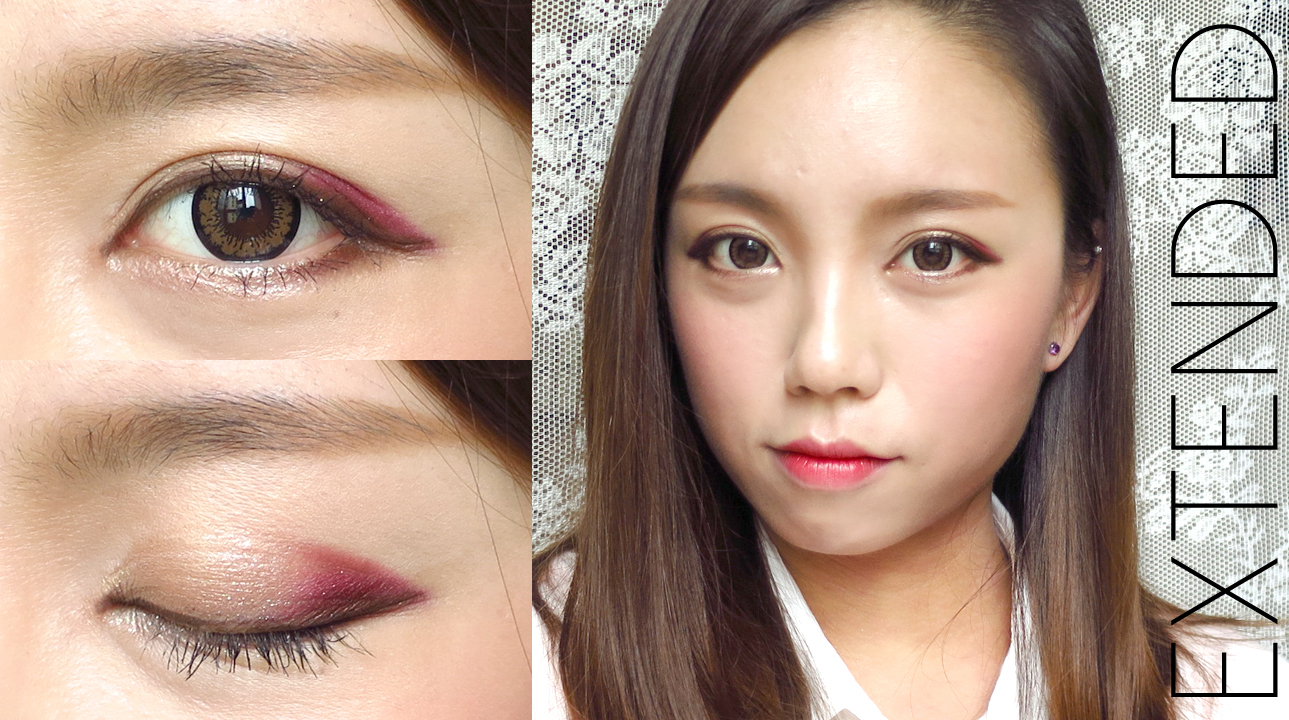 Eyeshadow Makeup For Asian Eyes Korean Ulzzang Style Burgundy Makeup For Fall Madokeki Makeup