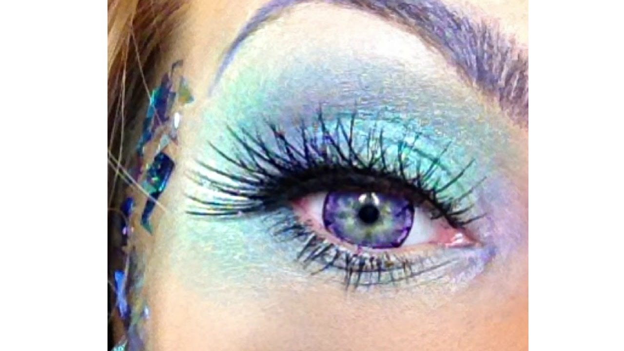 Fantasy Eye Makeup Fantasy Fairy Or Mermaid Makeup Tutorial Halloween Festival