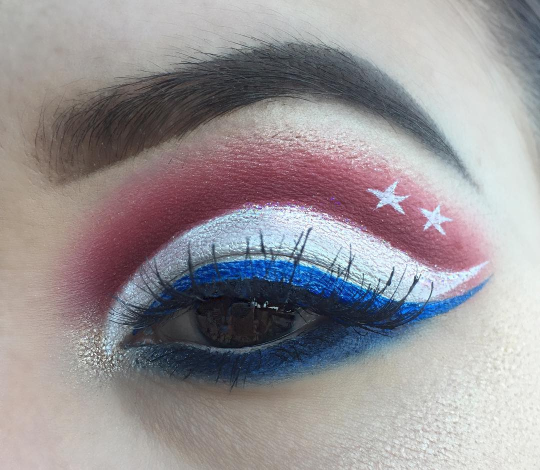 Fourth Of July Eye Makeup 55 Awesome Fourth Of July Makeup Ideas