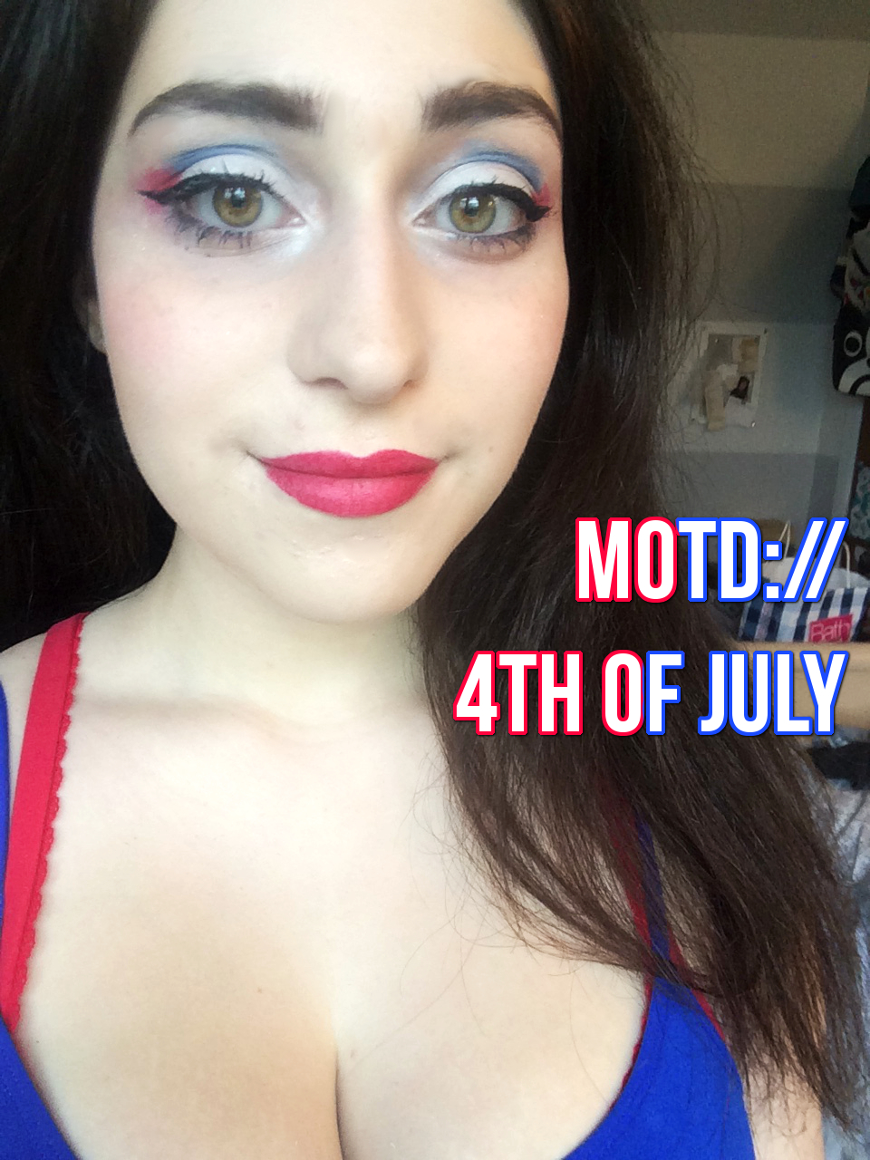 Fourth Of July Eye Makeup Patriotic 4th Of July Makeup Super Easy