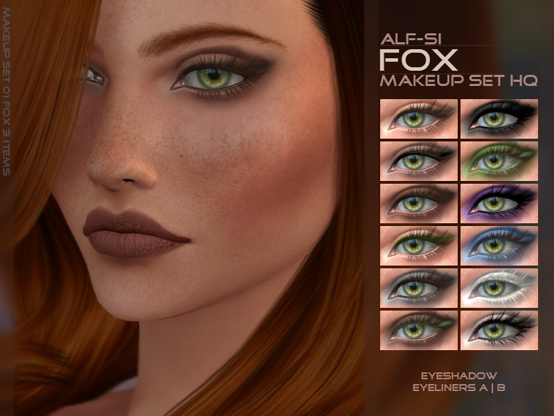 Fox Eye Makeup Alf Sis Fox Eyes Makeup Set Hq