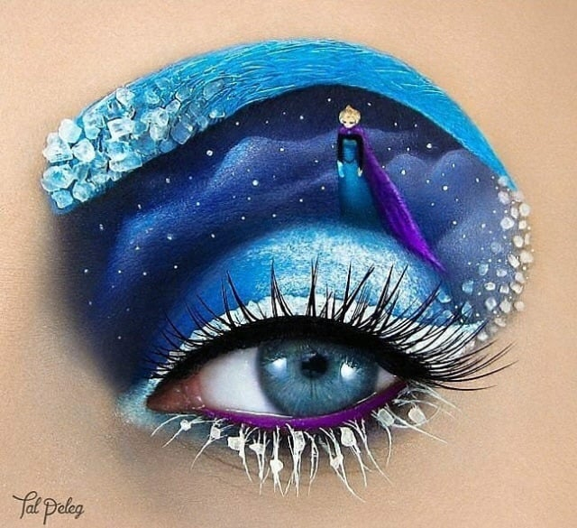 Frozen Eye Makeup Disney Frozen Eye Makeup Art On We Heart It