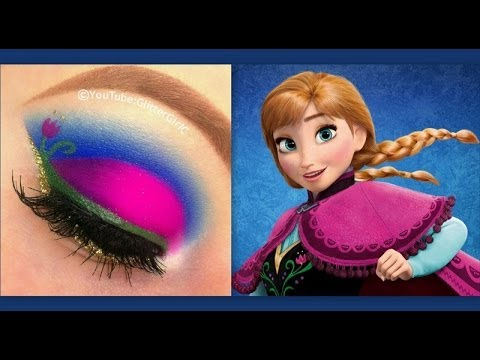 Frozen Eye Makeup Disneys Frozen Princess Anna Makeup Tutorial Youtube