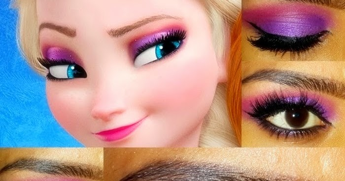 Frozen Eye Makeup Elsa From Frozen Eye Makeup Tutorial Beauty Dosage