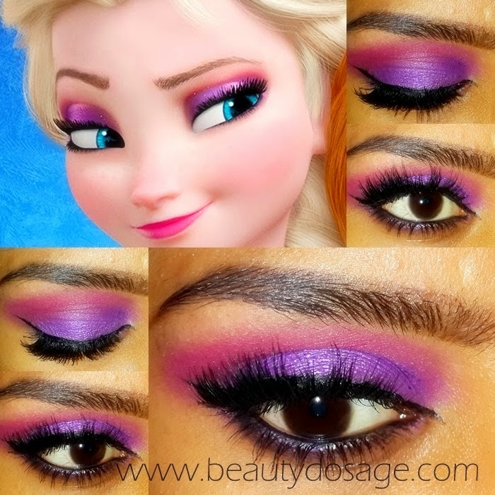 Frozen Eye Makeup Elsa From Frozen Eye Makeup Tutorial Beauty Dosage