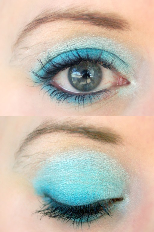 Frozen Eye Makeup Fotd Frozen Eye Makeup Featuring Blue And White Makeup Files