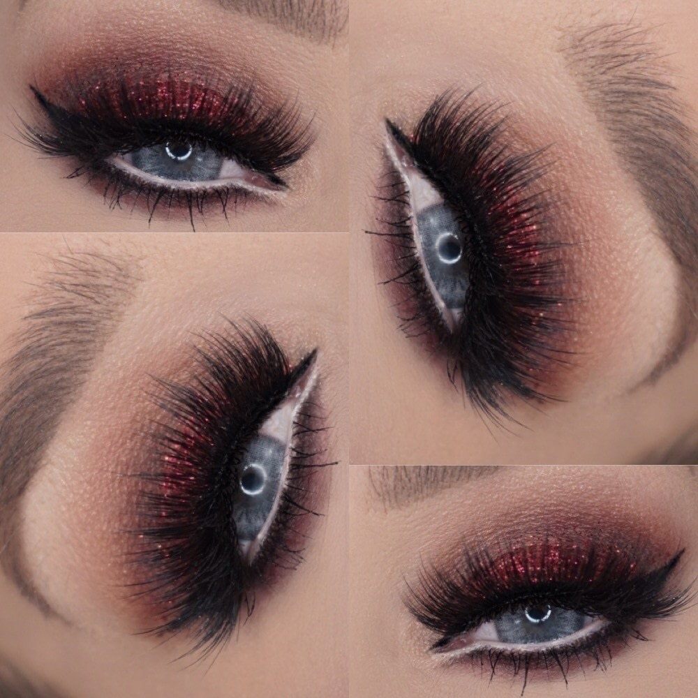 Glitter Eye Makeup Red Glitter Eye How To Create A Glitter Eye Beauty On Cut Out Keep