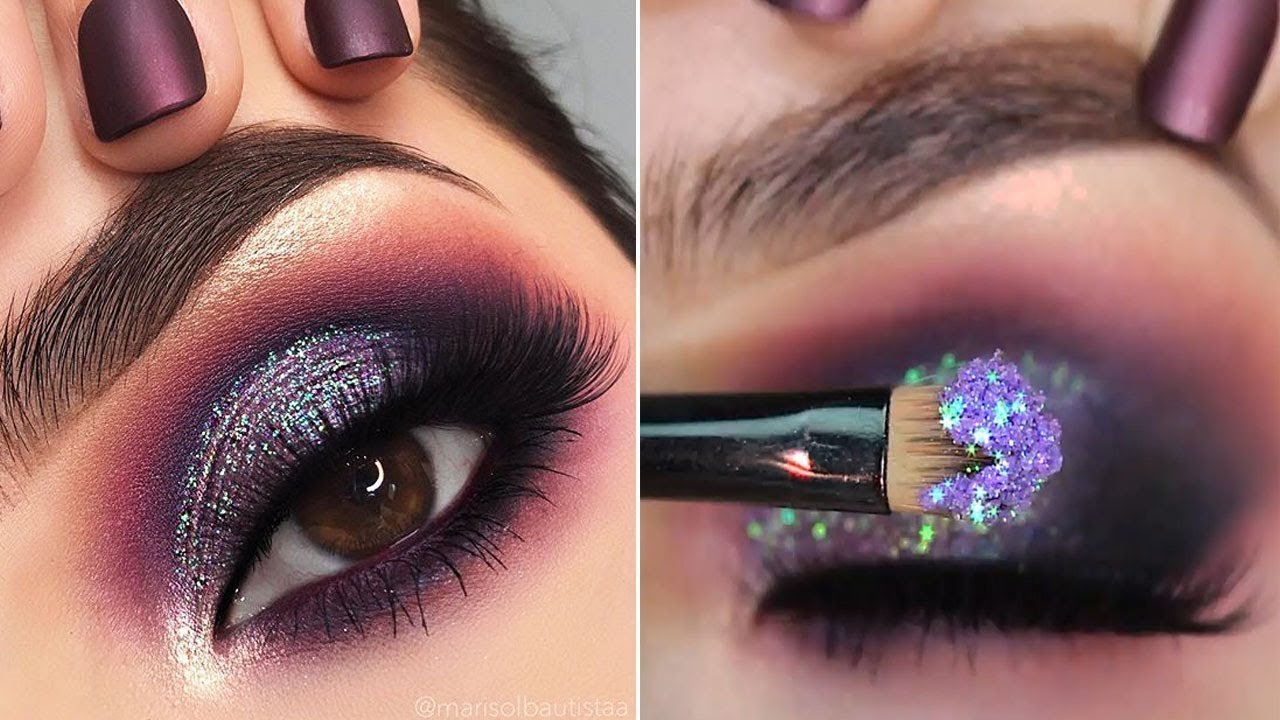 Glitter Eye Makeup Tutorial Best Glitter Eye Makeup 2018 New Makeup Tutorial Compilation Youtube