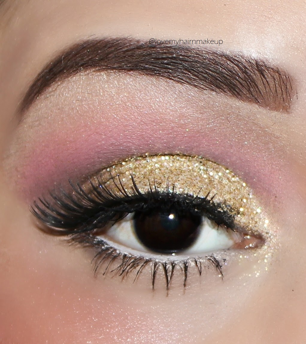 Glitter Eye Makeup Tutorial How To Do Gold Glitter Eye Makeup Tutorial Indian Beauty Touch