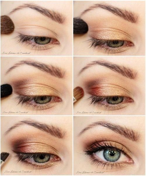 Gold And Maroon Eye Makeup 10 Gold Smoky Eye Tutorials For Fall Pretty Designs