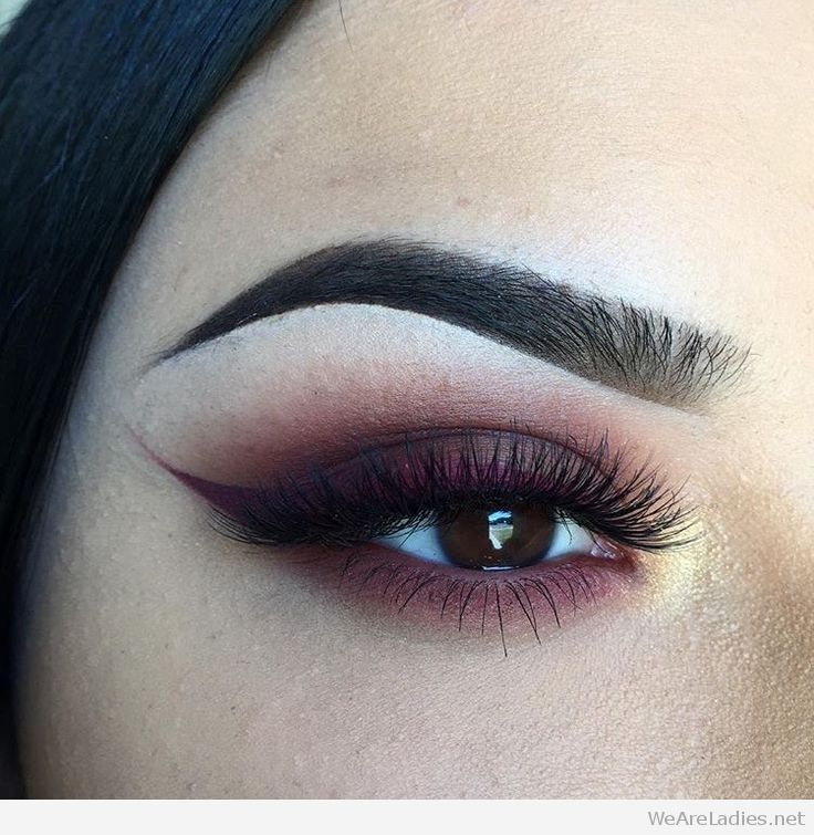 Gold And Maroon Eye Makeup Burgundy And Gold Eye Makeup