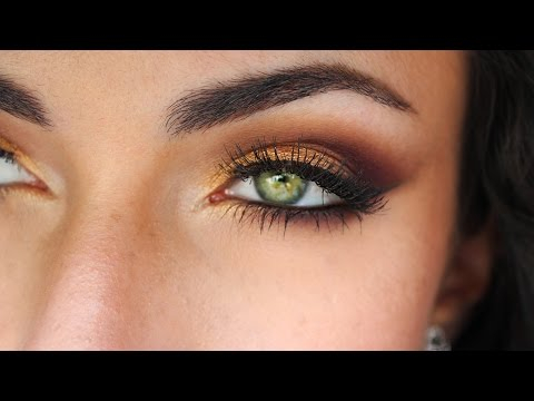 Gold And Maroon Eye Makeup Gold And Burgundy Fall Makeup Tutorial Makeupandartfreak Youtube