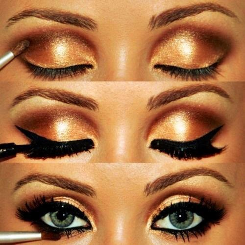 Gold Cat Eye Makeup 5 Stunning Eye Makeup Looks For Karwa Chauth Using Bright Colors
