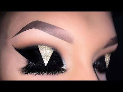 Gold Cat Eye Makeup Sexy Arabic Black Gold Cat Eye Makeup Tutorial Copied Glam And