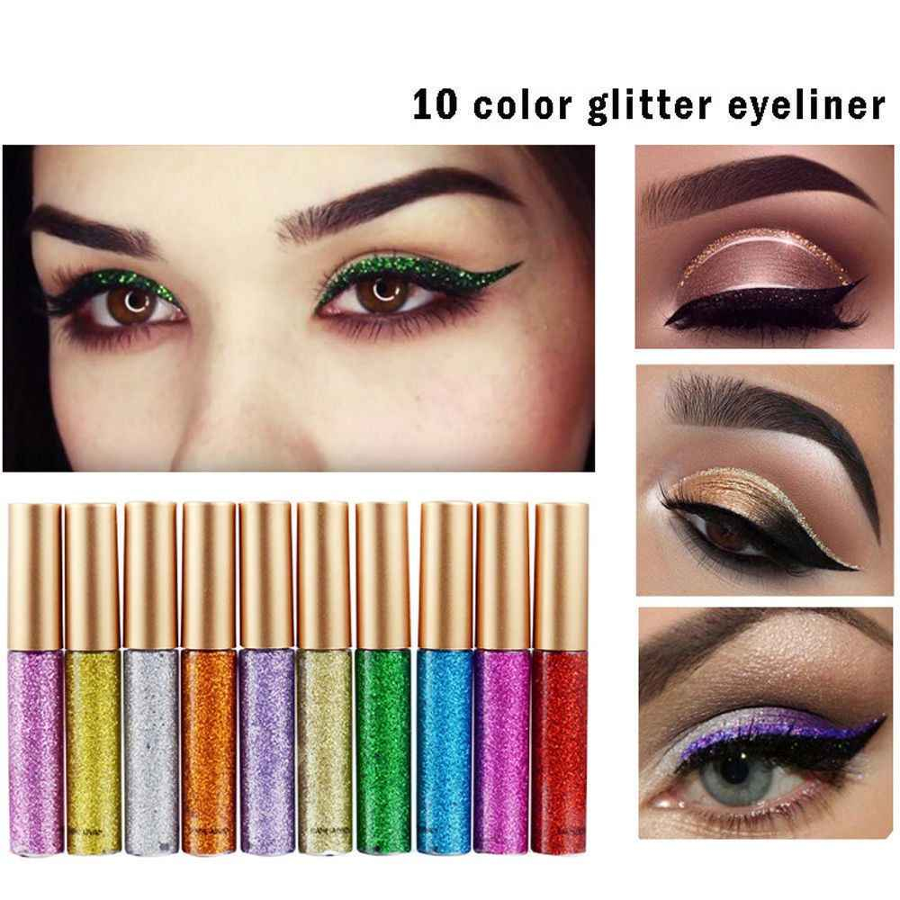 Gold Glitter Eye Makeup Detail Feedback Questions About Brand New 10 Colors White Gold